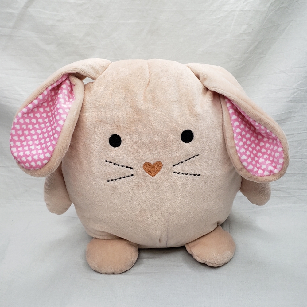 Pillowfort Weighted Pink Bunny Rabbit Plush Stuffed Animal 8 X 9 Inches